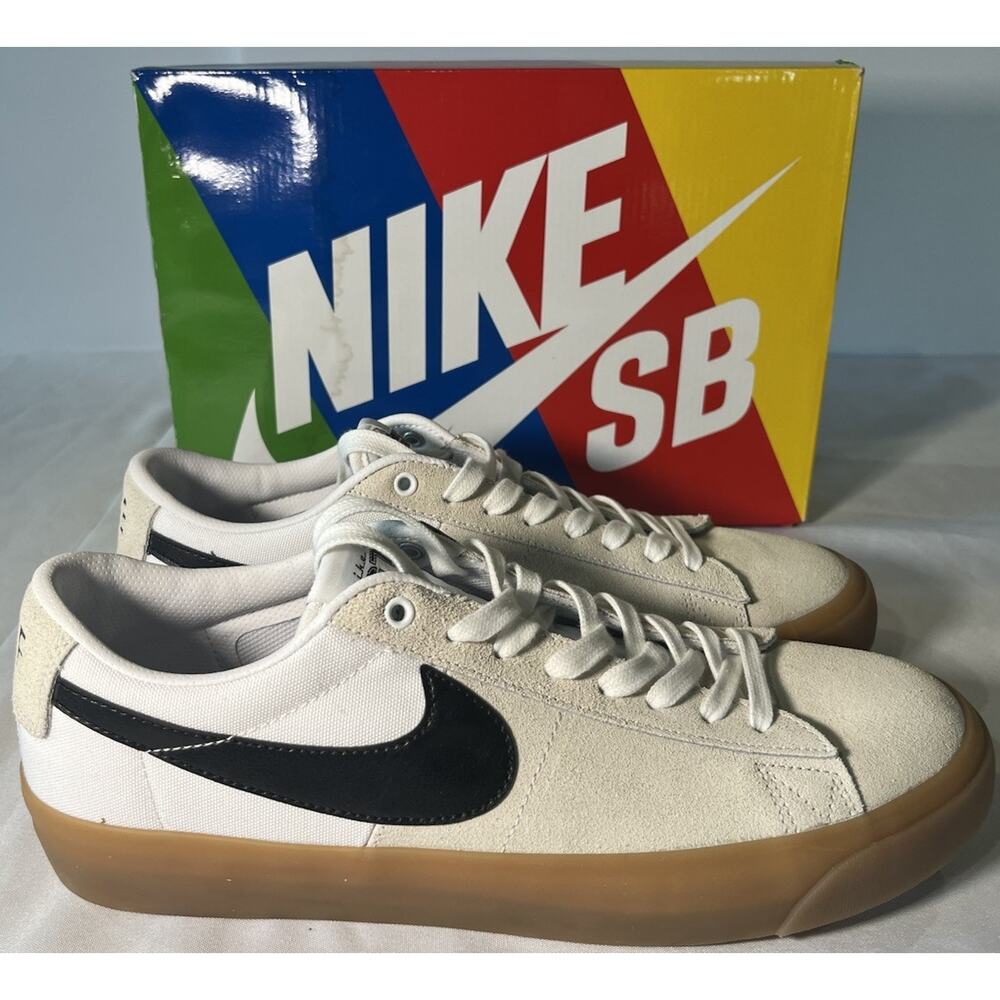 Nike SB Zoom Blazer Low Pro GT Skate Shoes in White Gum Mens 11.5 DC7695-100 NIB